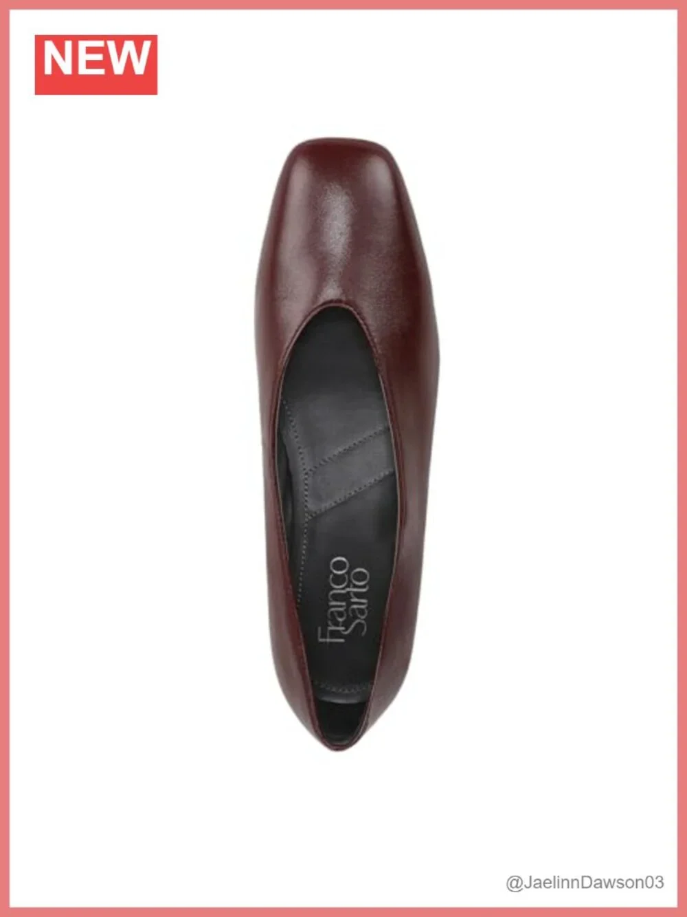 Leather Slip-On Square Toe Ballet Flats